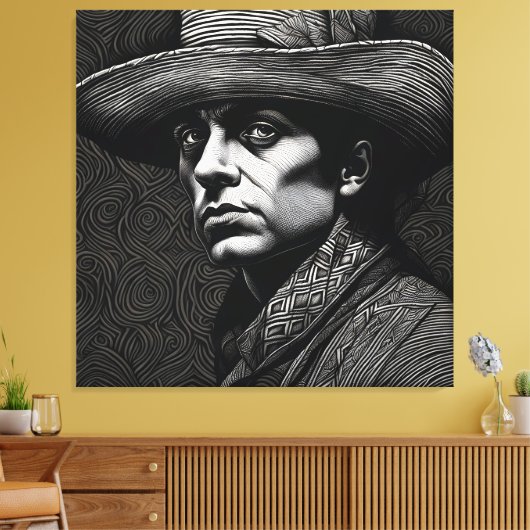 Gaze Canvas Afdruk (Insitu (Woonkamer))