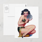 Gaze in de Crystal Ball Briefkaart (Voorkant / Achterkant)