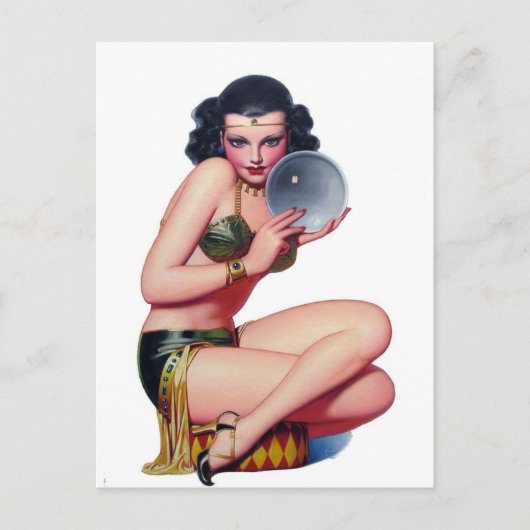 Gaze in de Crystal Ball Briefkaart (Voorkant)