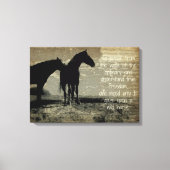 Gaze in een wild paard canvas afdruk (Voorkant)