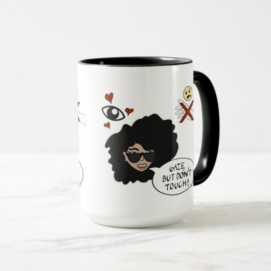 Gaze, maar raak geen Mok aan (Voorkant rechts)