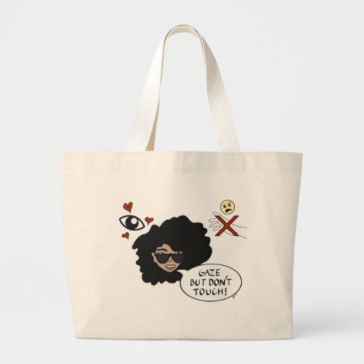 Gaze, maar raak geen shopper aan grote tote bag (Voorkant)