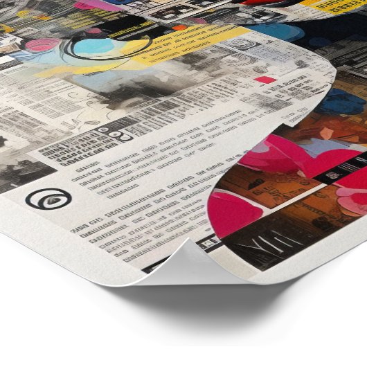 Gaze Voorbij tegenspoed: Meisje Tegenover een Toek Poster (Hoek)