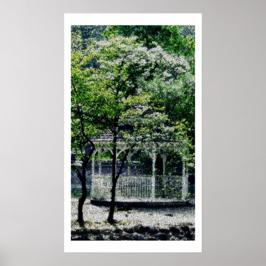 Gazebo Cubism Poster (Voorkant)