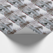 Gazebo in de sneeuw cadeaupapier (Hoek)