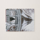 Gazebo in de sneeuw legpuzzel (Horizontaal)