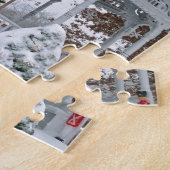 Gazebo in de sneeuw legpuzzel (Zijkant)