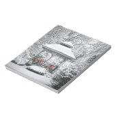 Gazebo in de sneeuw notitieblok (Linkerzijde)