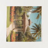 Gazebo in het park wandkleed (Voorkant (horizontaal))