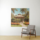 Gazebo in het park wandkleed (In situ)