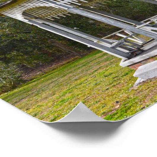 Gazebo in Old St. Joseph Cemetery, Florida Poster (Hoek)