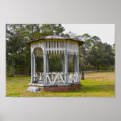 Gazebo in Old St. Joseph Cemetery, Florida Poster (Voorkant)