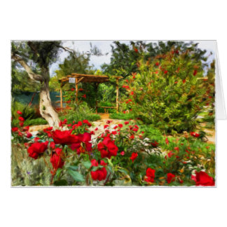 Gazebo in Portugese tuinblanco kaart