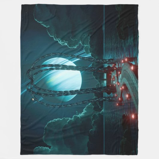 Gazebo (Midnight) Fleece Deken (Voorkant)