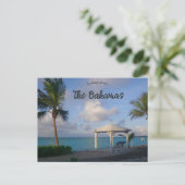 Gazebo on a Beach in The Bahamas Briefkaart (Staand voorkant)
