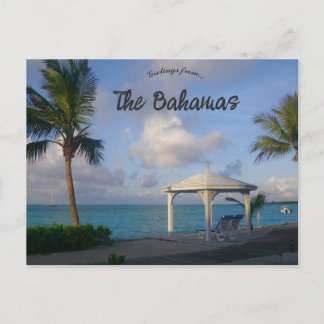Gazebo on a Beach in The Bahamas Briefkaart