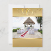 Gazebo over de uitnodiging voor het huwelijk op st (Voorkant)