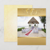Gazebo over de uitnodiging voor het huwelijk op st (Voorkant / Achterkant)