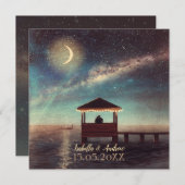 Gazebo Stargazing Wedding Invitation Kaart (Voorkant / Achterkant)