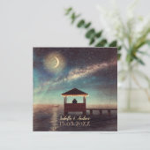 Gazebo Stargazing Wedding Invitation Kaart (Staand voorkant)