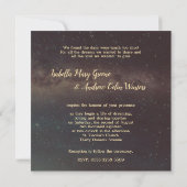Gazebo Stargazing Wedding Invitation Kaart (Achterkant)