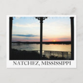 Gazebo Sunset in Natchez, Mississippi Briefkaart (Voorkant)