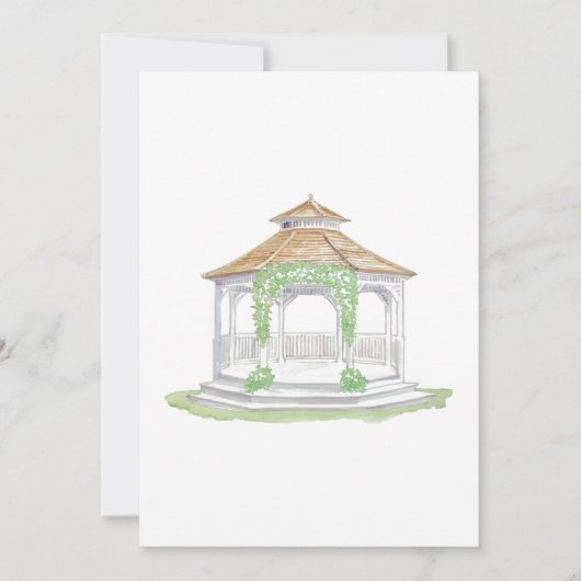 Gazebo-uitnodigingen Kaart (Voorkant)