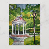 gazebo waterverf schilderij - natuur briefkaart (Voorkant)