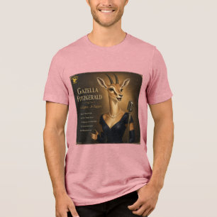 Gazella Fitzgerald Album: een Parodie Tri-Blend Shirt