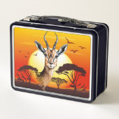 gazelle afrikaanse antilope wild dier (Achterkant)