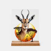 gazelle afrikaanse antilope wild dier acryl bord (Voorkant)