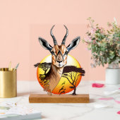 gazelle afrikaanse antilope wild dier acryl bord (Huwelijk)