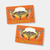 Gazelle Afrikaanse Antilope Wild Dier Badge (Voor- en achterkant)