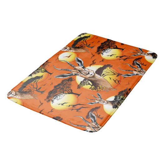 gazelle afrikaanse antilope wild dier badmat (Gekanteld)