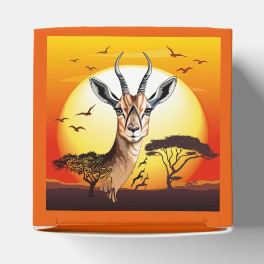 gazelle afrikaanse antilope wild dier bedankdoosjes (Bovenkant)