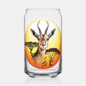 gazelle afrikaanse antilope wild dier blikvorm glas (Achterkant)
