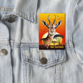 gazelle afrikaanse antilope wild dier button (Insitu)