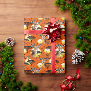 gazelle afrikaanse antilope wild dier cadeaupapier
