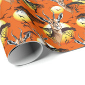 gazelle afrikaanse antilope wild dier cadeaupapier (Rol Hoek)