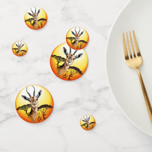 gazelle afrikaanse antilope wild dier confetti