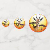 gazelle afrikaanse antilope wild dier confetti (Voorkanten)
