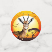 gazelle afrikaanse antilope wild dier confetti (Kleine voorkant)