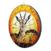 gazelle afrikaanse antilope wild dier dartbord (Voorkant Rechts)