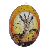 gazelle afrikaanse antilope wild dier dartbord (Voorkant Links)