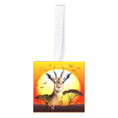 gazelle afrikaanse antilope wild dier decoratie (Voorkant)