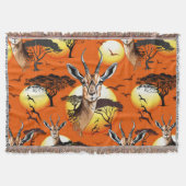gazelle afrikaanse antilope wild dier deken (Voorkant)