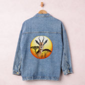 gazelle afrikaanse antilope wild dier denim jacket (Hangar)