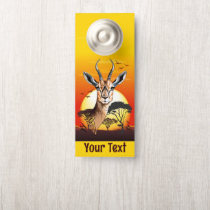 gazelle afrikaanse antilope wild dier deurhanger