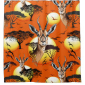 gazelle afrikaanse antilope wild dier douchegordijn (Voorkant)