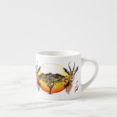 gazelle afrikaanse antilope wild dier espresso kop (Rechts)